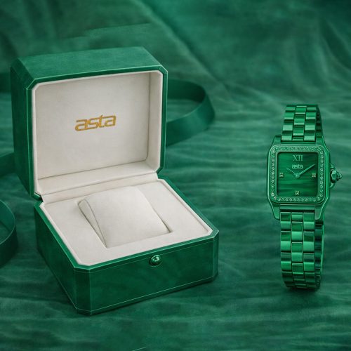 asta-Women Acetate Japan Quartz Watch Jungle Aurora Essence 10401-Acetate Strap