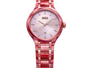 asta-Women Acetate Japan Quartz Watch Crimson Shadow Phantom 10501-Acetate Strap