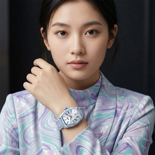 asta-Women Acetate Japan Quartz Watch Neon Sunrise Drift 10601-Acetate Strap