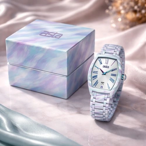 asta-Women Acetate Japan Quartz Watch Neon Sunrise Drift 10601-Acetate Strap