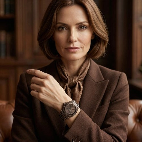 asta-Women Acetate Japan Quartz Watch Amber Mist Essence 10801-Acetate Strap