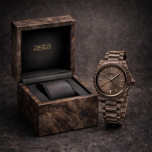 asta-Women Acetate Japan Quartz Watch Amber Mist Essence 10801-Acetate Strap
