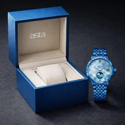 asta-Women Acetate Japan Quartz Watch Celestial Cloud Essence 11001-Acetate Strap