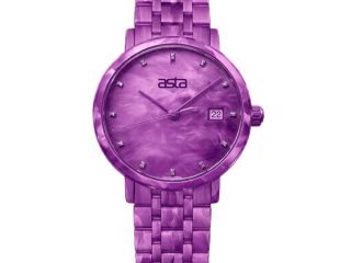 asta-Women Acetate Japan Quartz Watch Aurora Amethyst Essence 11101-Acetate Strap