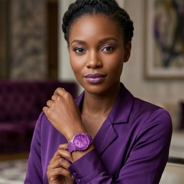 asta-Women Acetate Japan Quartz Watch Aurora Amethyst Essence 11101-Acetate Strap