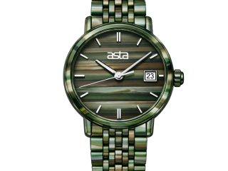 asta-Women Acetate Japan Quartz Watch Functional Moss Drift 11201-Acetate Strap