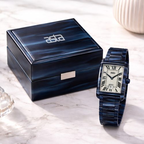 asta-Women Acetate Japan Quartz Watch Midnight Agate Essence 11301-Acetate Strap