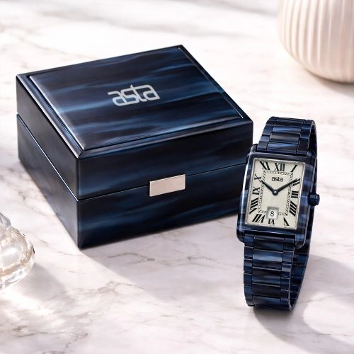 asta-Women Acetate Japan Quartz Watch Midnight Agate Essence 11301-Acetate Strap
