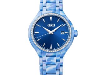 asta-Women Acetate Japan Quartz Watch Aegean Phantom Swirl 11401-Acetate Strap