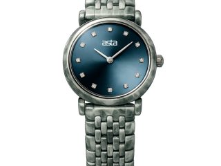 asta-Women Acetate Japan Quartz Watch Obsidian Frost Swirl 12101-Acetate Strap