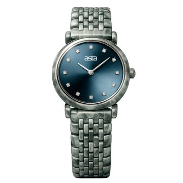 asta-Women Acetate Japan Quartz Watch Obsidian Frost Swirl 12101-Acetate Strap