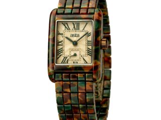 asta-Women Acetate Japan Quartz Watch Jungle Tortoise Swirl 12201-Acetate Strap