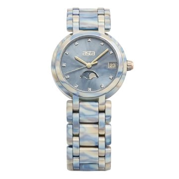 asta-Women Acetate Japan Quartz Watch Lunar Glacier Phantom 12301-Acetate Strap