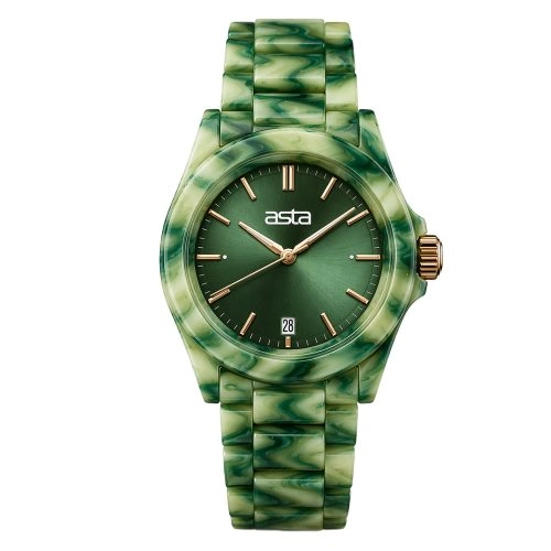 asta-Women Acetate Japan Quartz Watch Paraiba Cloud Essence 13201-Acetate Strap