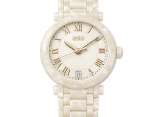 asta-Women Acetate Japan Quartz Watch Cloud Dancer 9502-Acetate Strap