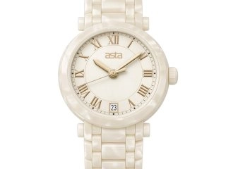 asta-Women Acetate Japan Quartz Watch Cloud Dancer 9502-Acetate Strap