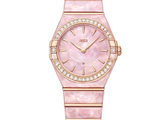 asta-Women Acetate Japan Quartz Watch Pink Quartz Essence Swirl 13303-Acetate Strap