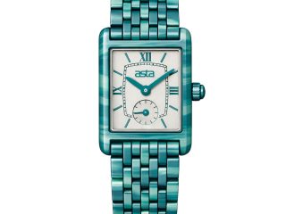 asta-Women Acetate Japan Quartz Watch Peacock Obsidian Swirl 13501-Acetate Strap