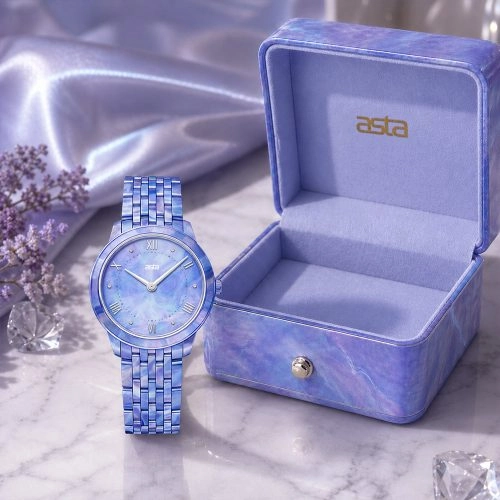 Reloj de cuarzo japonés para mujer «Asta-Women Acetate» Nebula Mirage Essence 14201 - Correa de acetato