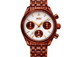asta-Women Acetate Japan Quartz Watch Lava Amber Essence 14301-Acetate Strap