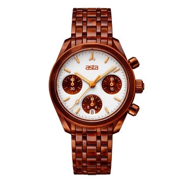 asta-Women Acetate Japan Quartz Watch Lava Amber Essence 14301-Acetate Strap