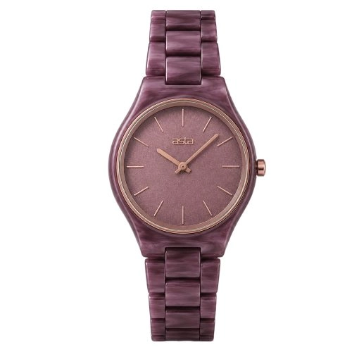 asta-Women Acetate Japan Quartz Watch Aurora Violet Essence 14901-Acetate Strap