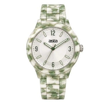asta-Women Acetate Japan Quartz Watch Meadow Reflection Drift 15101-Acetate Strap