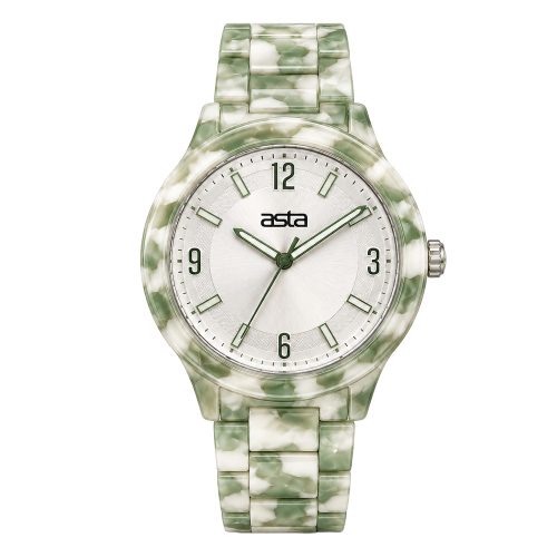 asta-Women Acetate Japan Quartz Watch Meadow Reflection Drift 15101-Acetate Strap