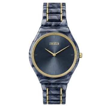 asta-Women Acetate Japan Quartz Watch Midnight Azure Essence 15401-Acetate Strap