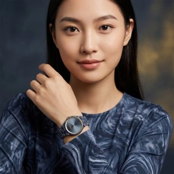 asta-Women Acetate Japan Quartz Watch Midnight Azure Essence 15401-Acetate Strap
