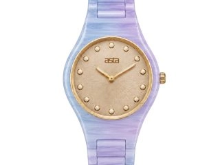 asta-Women Acetate Japan Quartz Watch Neon Nebula Essence 15601-Acetate Strap