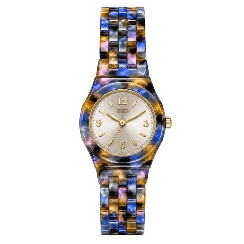 asta-Women Acetate Japan Quartz Watch Arctic Neon Essence 15901-Acetate Strap