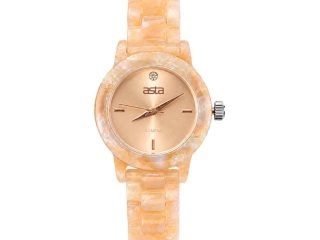 asta-Women Acetate Japan Quartz Watch Vanilla Sorbet Luxury 25903-Acetate Strap
