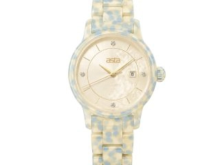asta-Women Acetate Japan Quartz Watch Azure Sand Essence 17201-Acetate Strap