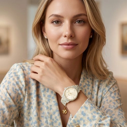 asta-Women Acetate Japan Quartz Watch Azure Sand Essence 17201-Acetate Strap