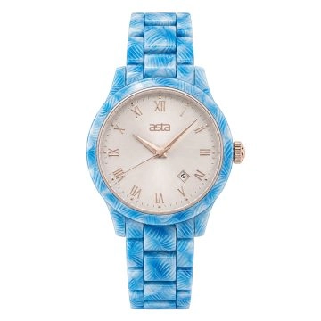 asta-Women Acetate Japan Quartz Watch Lagoon Sorbet Drift 17901-Acetate Strap