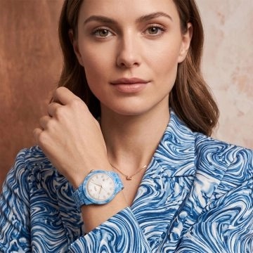 asta-Women Acetate Japan Quartz Watch Lagoon Sorbet Drift 17901-Acetate Strap
