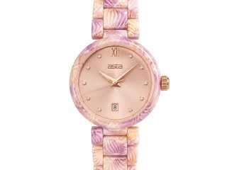 asta-Women Acetate Japan Quartz Watch Sakura Vine Drift 18001-Acetate Strap