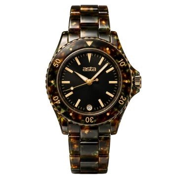 asta-Women Acetate Japan Quartz Watch Midnight Oasis Drift 18201-Acetate Strap