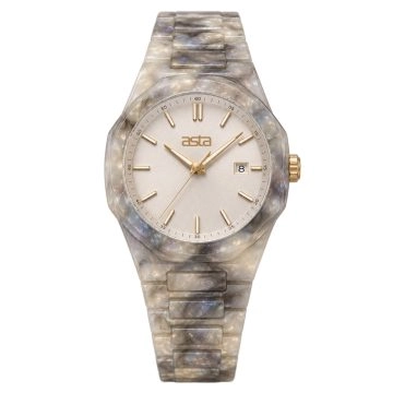 asta-Women Acetate Japan Quartz Watch Stardust Glacial Essence 18701-Acetate Strap