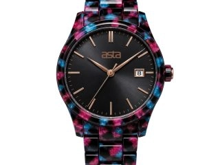 asta-Women Acetate Japan Quartz Watch Cyber Quartz Fragment 18801-Acetate Strap