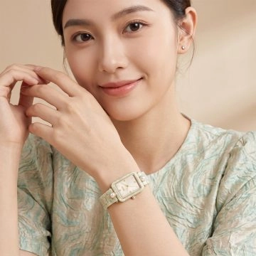 asta-Women Acetate Japan Quartz Watch Vanilla Mint Essence 19601-Acetate Strap