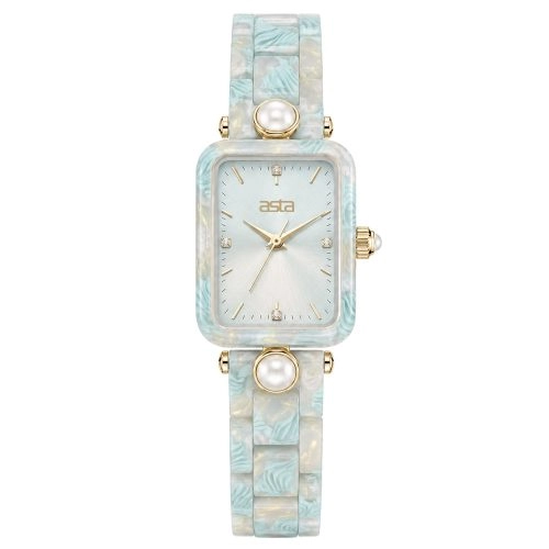 asta-Women Acetate Japan Quartz Watch Azure Wave Essence 19701-Acetate Strap
