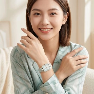 asta-Women Acetate Japan Quartz Watch Azure Wave Essence 19701-Acetate Strap