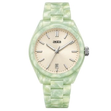 asta-Women Acetate Japan Quartz Watch Misty Mint Essence 20201-Acetate Strap