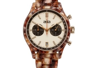 asta-Women Acetate Japan Quartz Watch Spring Tea Jade Swirl 20401-Acetate Strap
