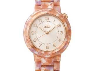 asta-Women Acetate Japan Quartz Watch Volcanic Fire Quartz 20501-Acetate Strap