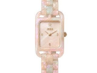 asta-Women Acetate Japan Quartz Watch Peach Sorbet Essence 20901-Acetate Strap