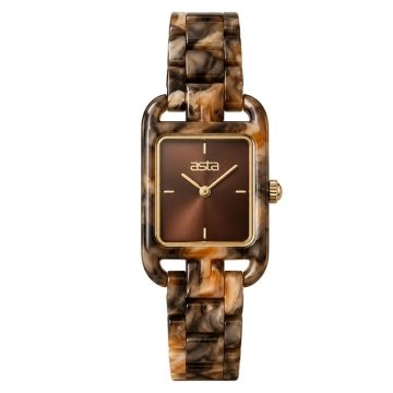 asta-Women Acetate Japan Quartz Watch Obsidian Reef Essence 21001-Acetate Strap