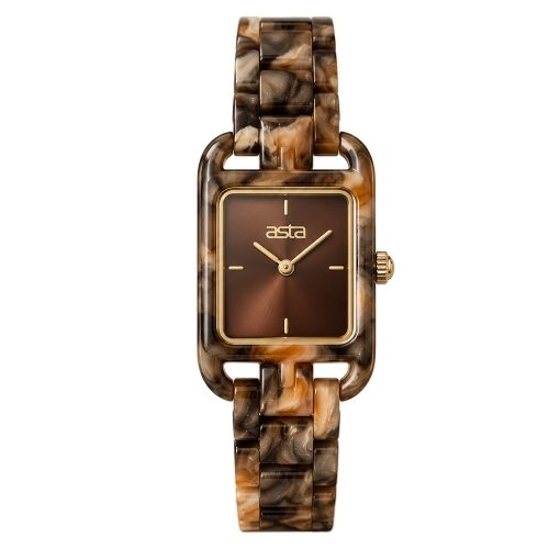 asta-Women Acetate Japan Quartz Watch Obsidian Reef Essence 21001-Acetate Strap